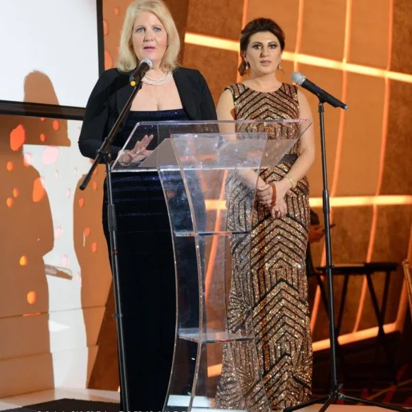 judy karman and lousine karibian at the world networks entrepreneur awards